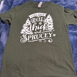 Gildan Forest Green Graphic Short Sleeve Tee